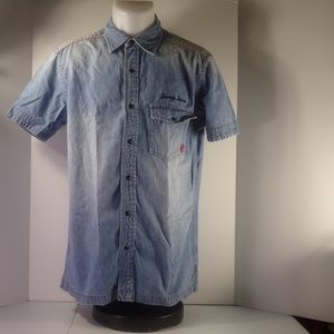 tommy jeans mens denum shirt